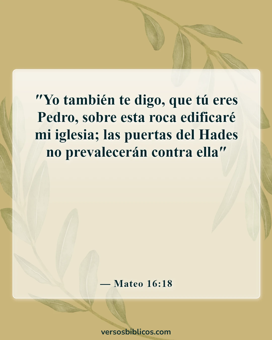 Versículos de la Biblia sobre Jesús enseñando a sus discípulos (Mateo 16:18)
