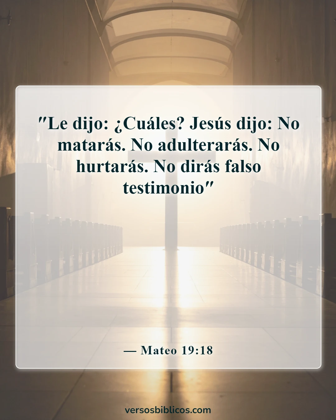 Versículos de la Biblia sobre el robo (Mateo 19:18)