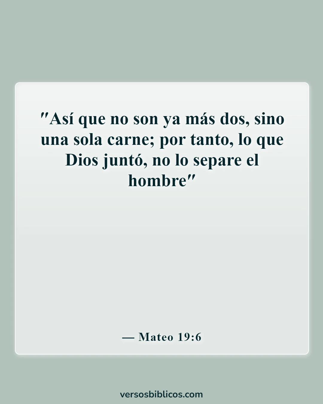 Versículos de la Biblia sobre la restauración (Mateo 19:6)