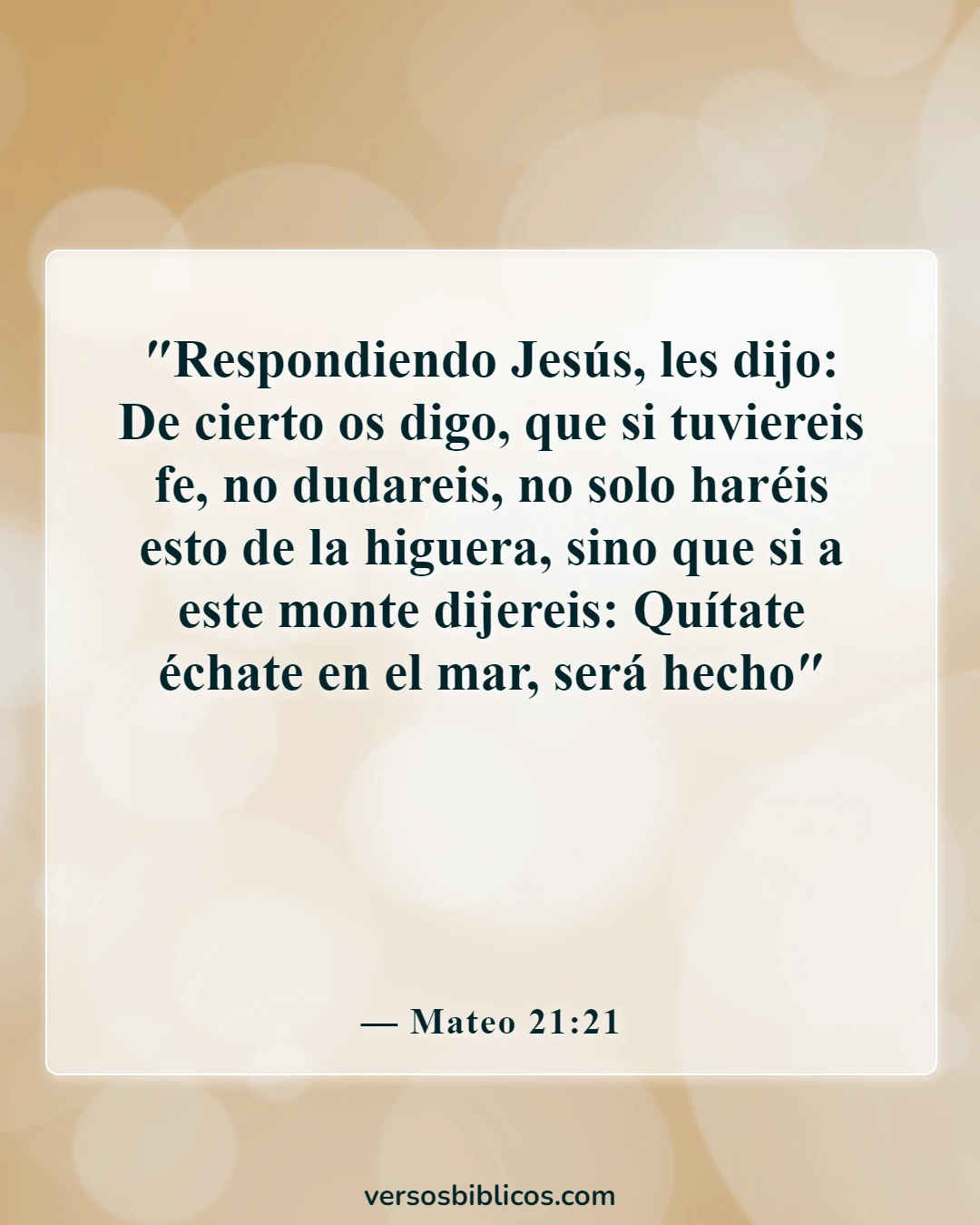 Versículos de la Biblia sobre la duda (Mateo 21:21)