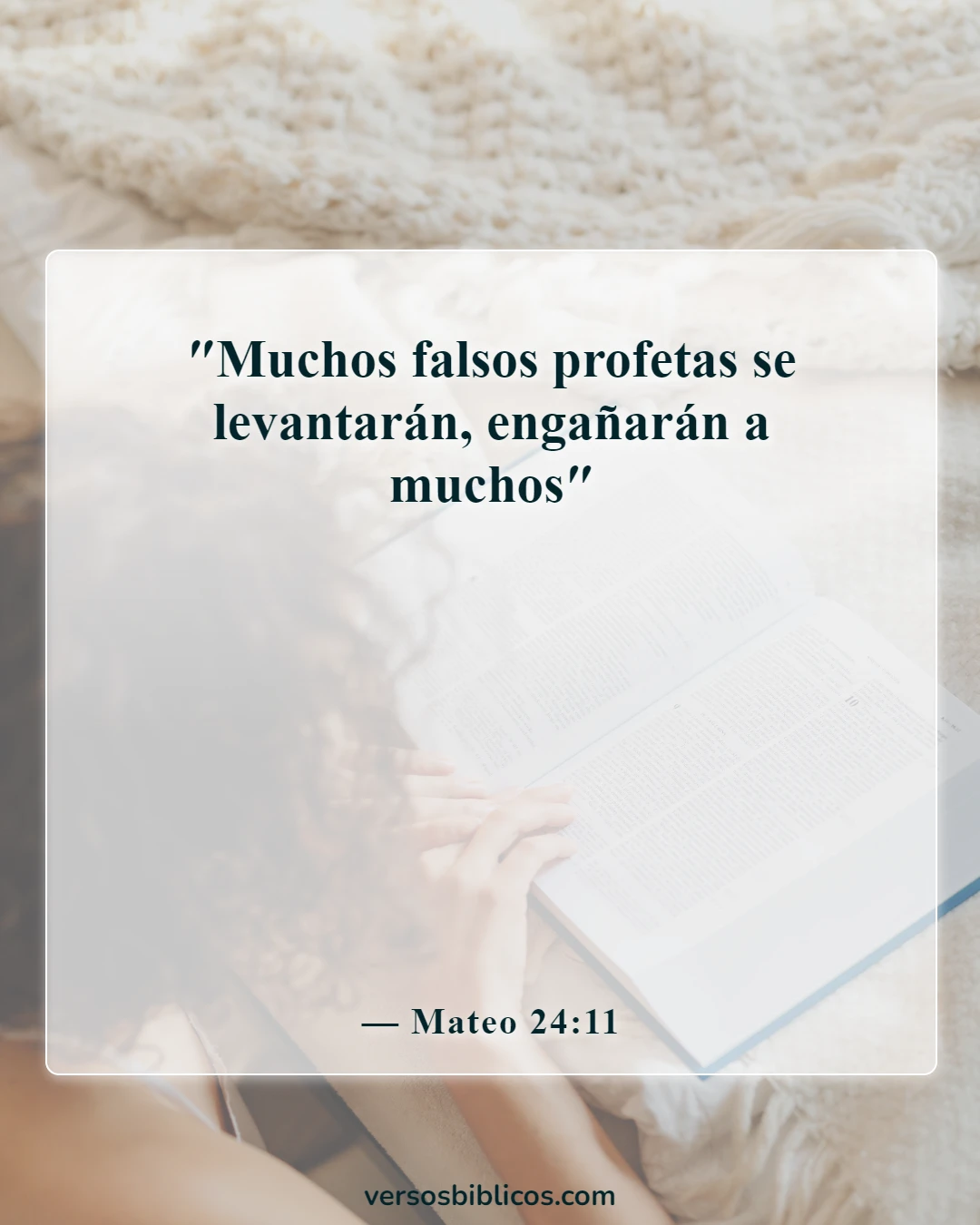 Versículos de la Biblia sobre el Anticristo (Mateo 24:11)