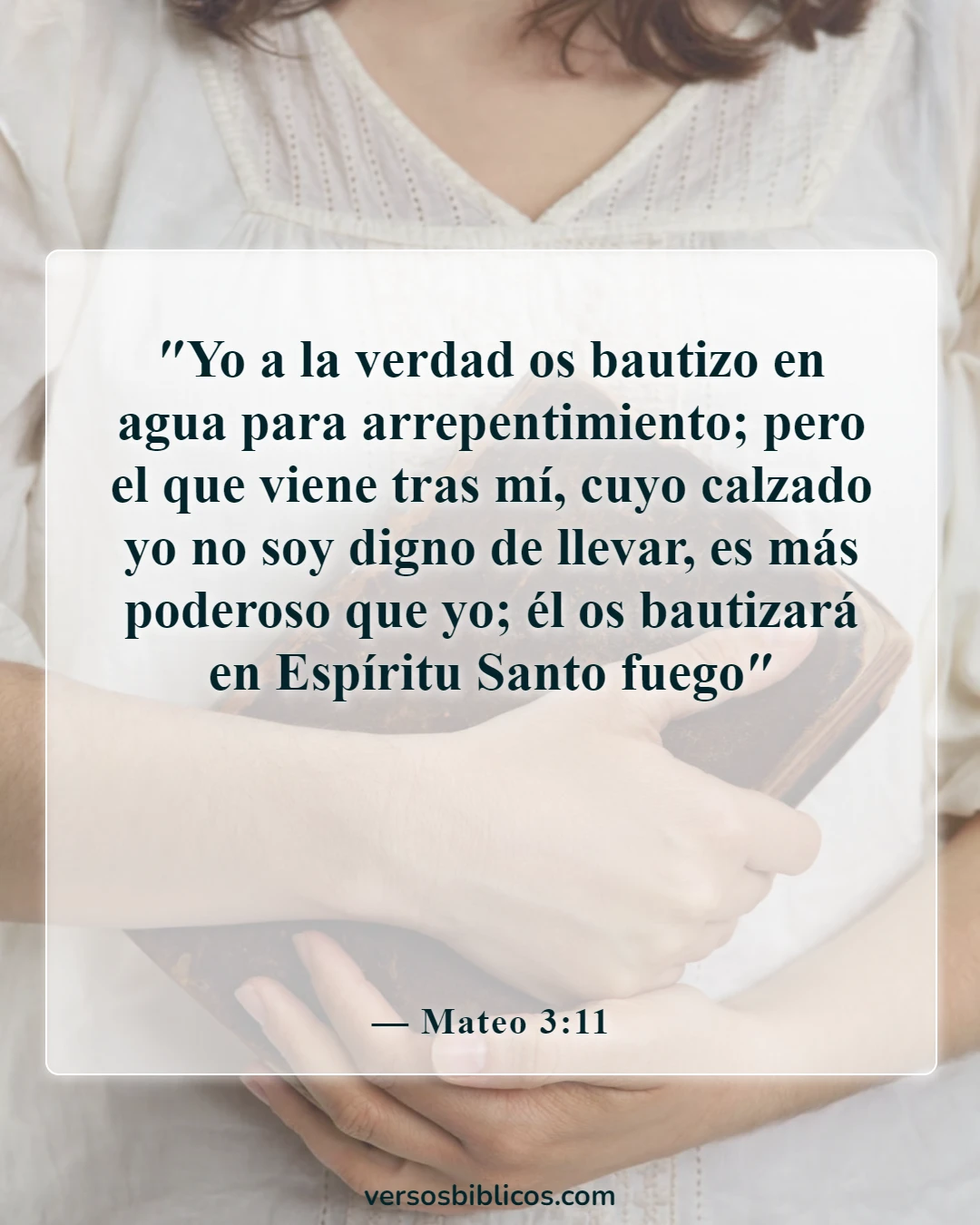 Versículos de la Biblia sobre la destrucción de la tierra con fuego (Mateo 3:11)