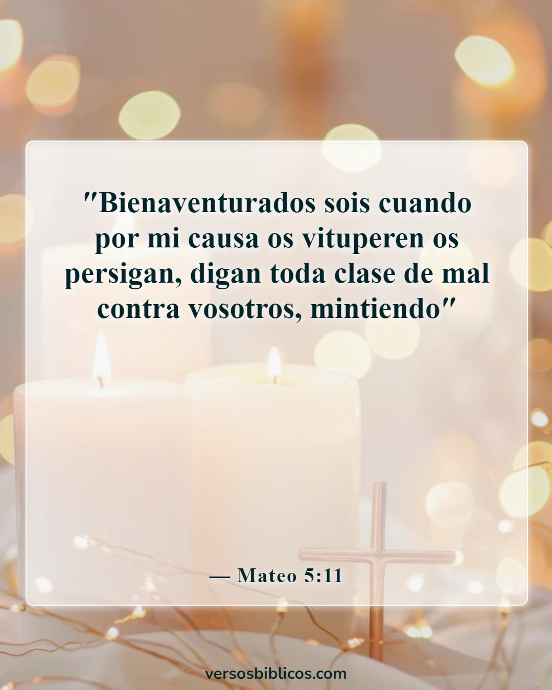 Versículos de la Biblia sobre ser juzgado erróneamente (Mateo 5:11)