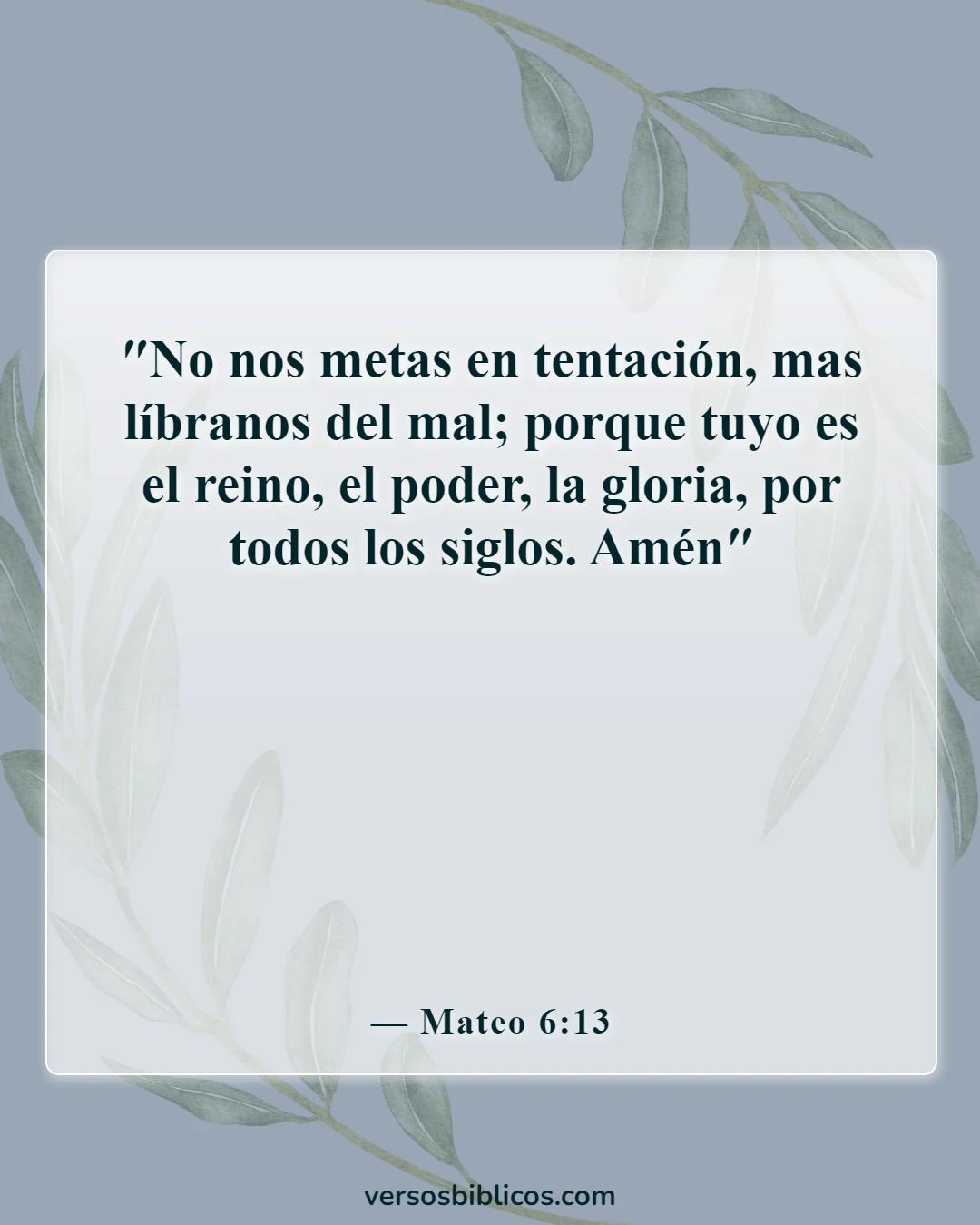 Versículos de la Biblia sobre Satanás (Mateo 6:13)