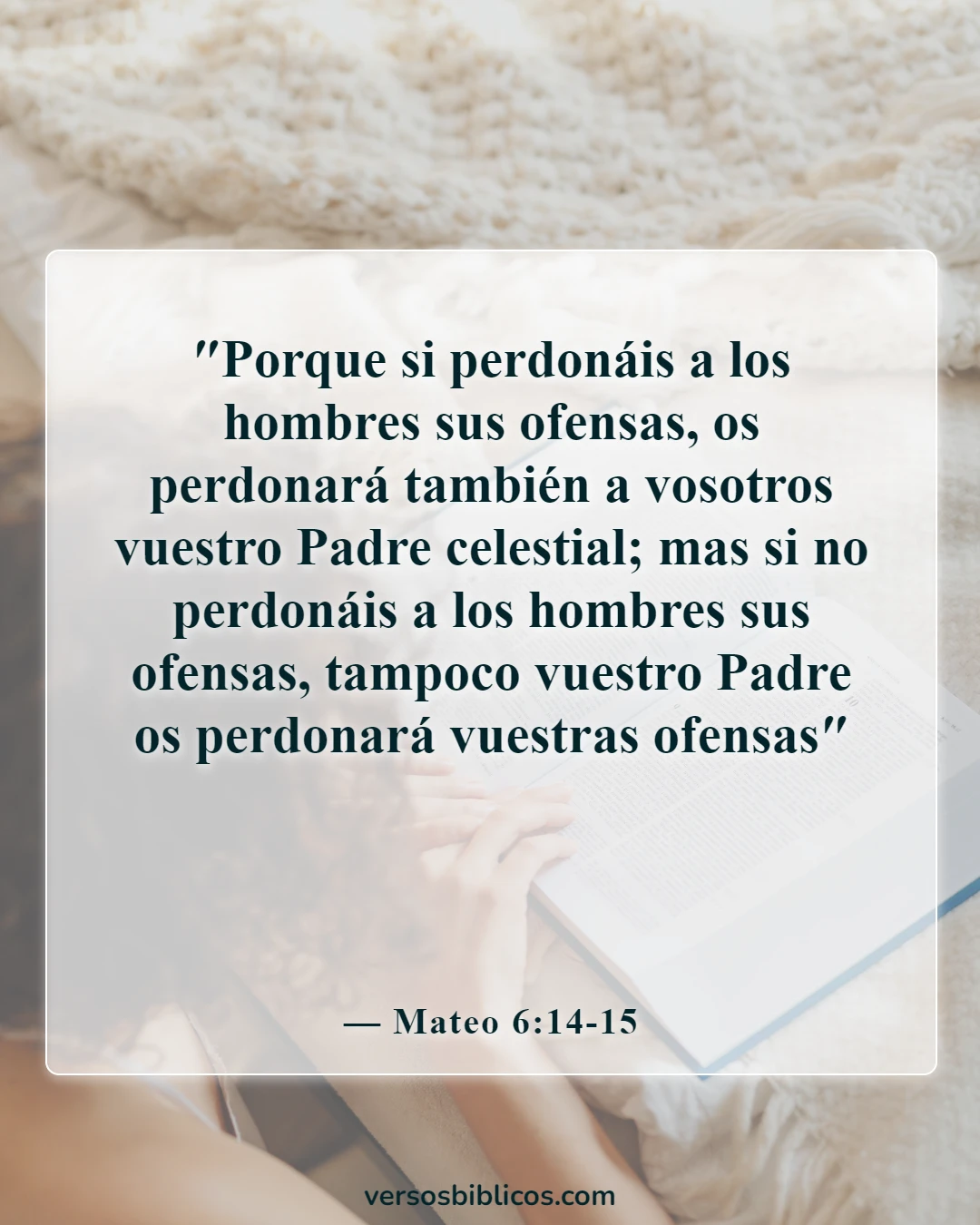 Versículos de la Biblia sobre rupturas (Mateo 6:14-15)
