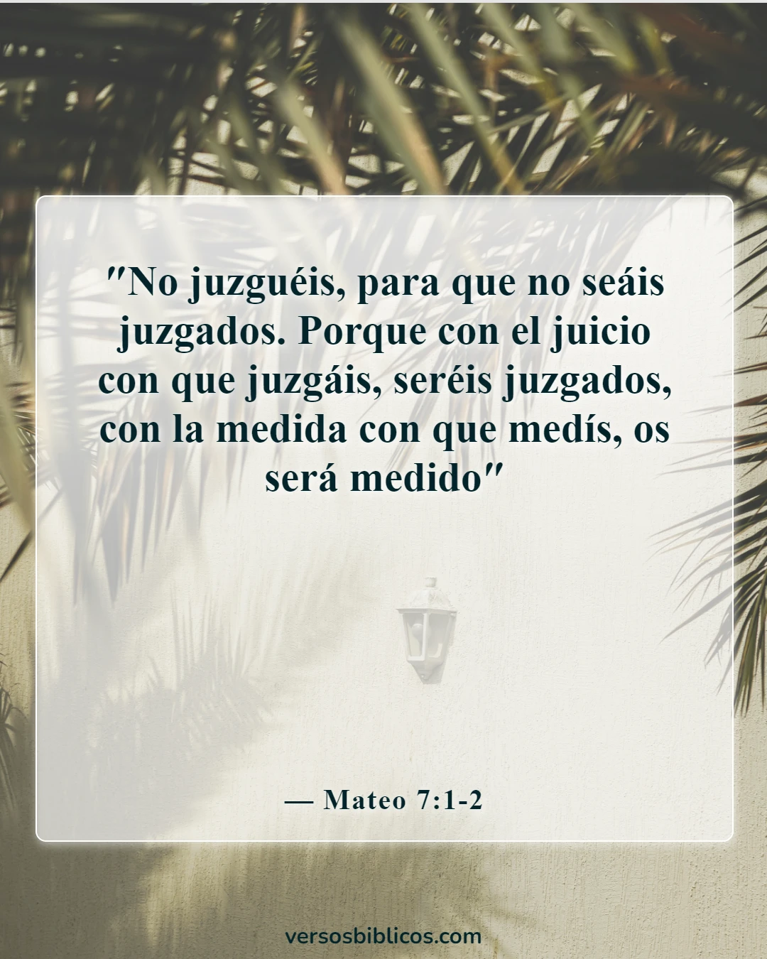 Versículos de la Biblia sobre el karma (Mateo 7:1-2)
