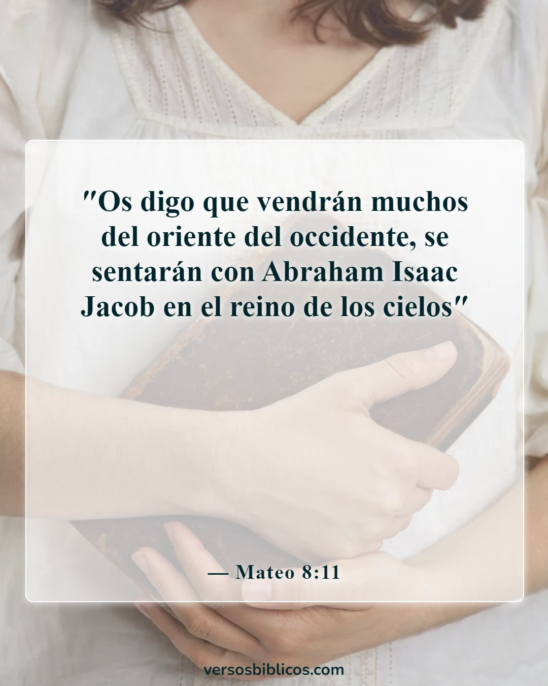 Versículos de la Biblia sobre la celebración de la vida después de la muerte (Mateo 8:11)