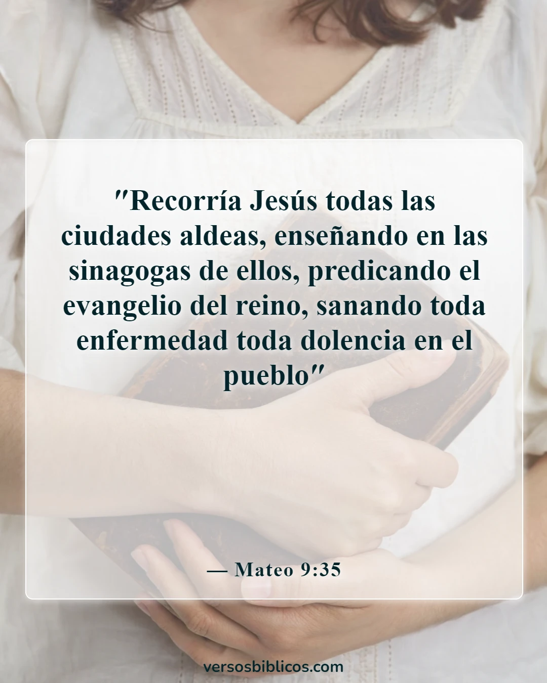 Versículos de la Biblia sobre enfermeras (Mateo 9:35)
