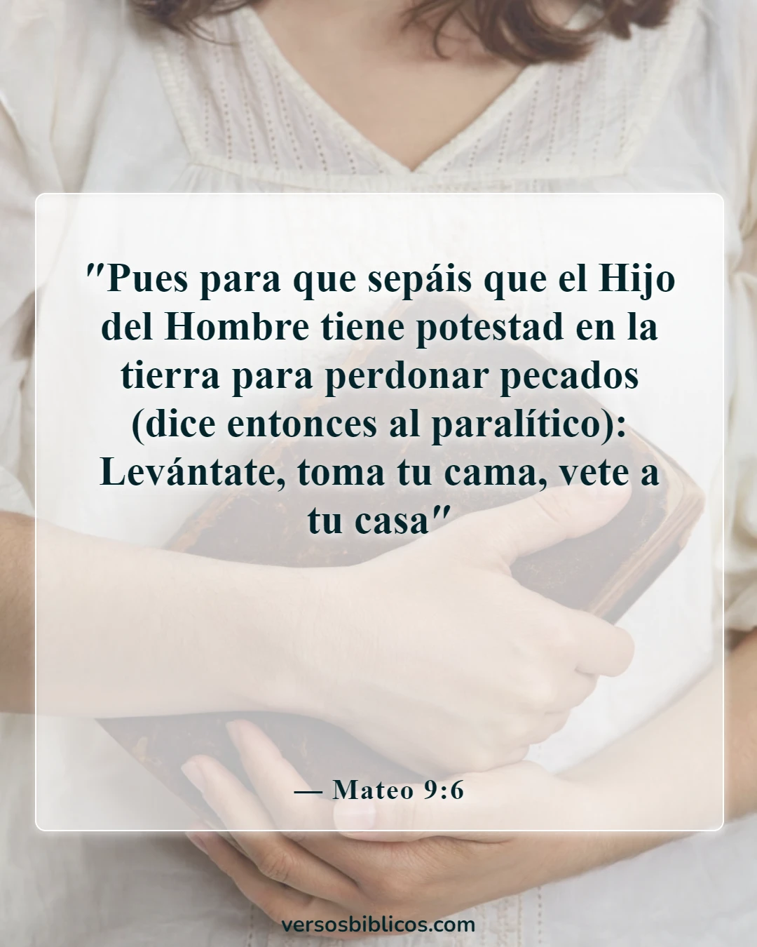 Versículos de la Biblia sobre Jesús (Mateo 9:6)