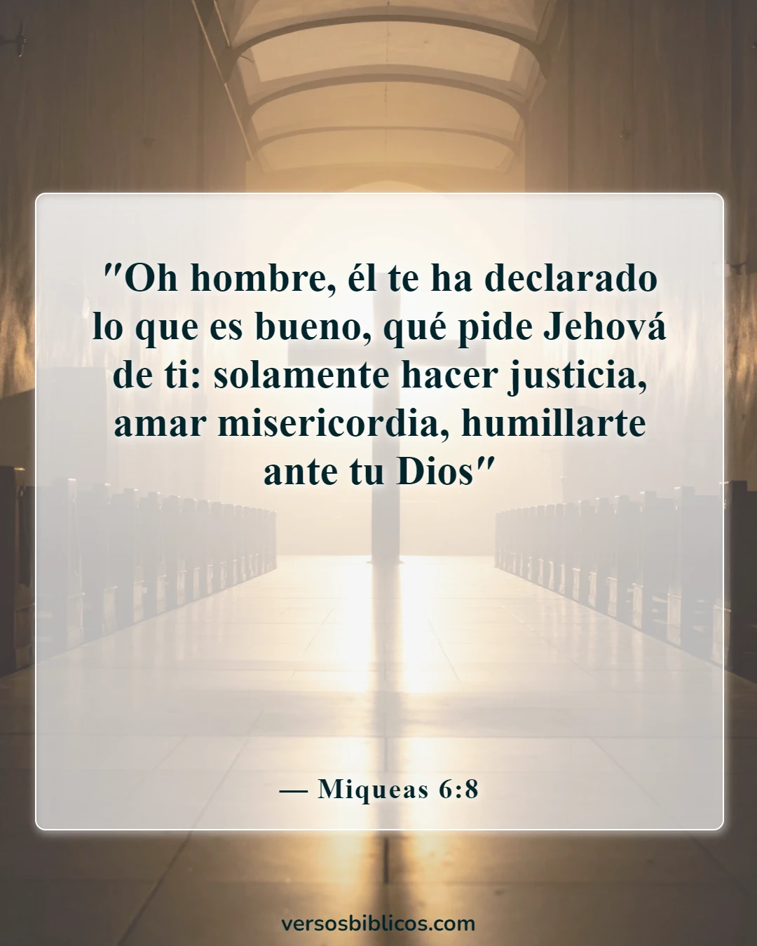 Versículos de la Biblia sobre vivir la vida con propósito (Miqueas 6:8)