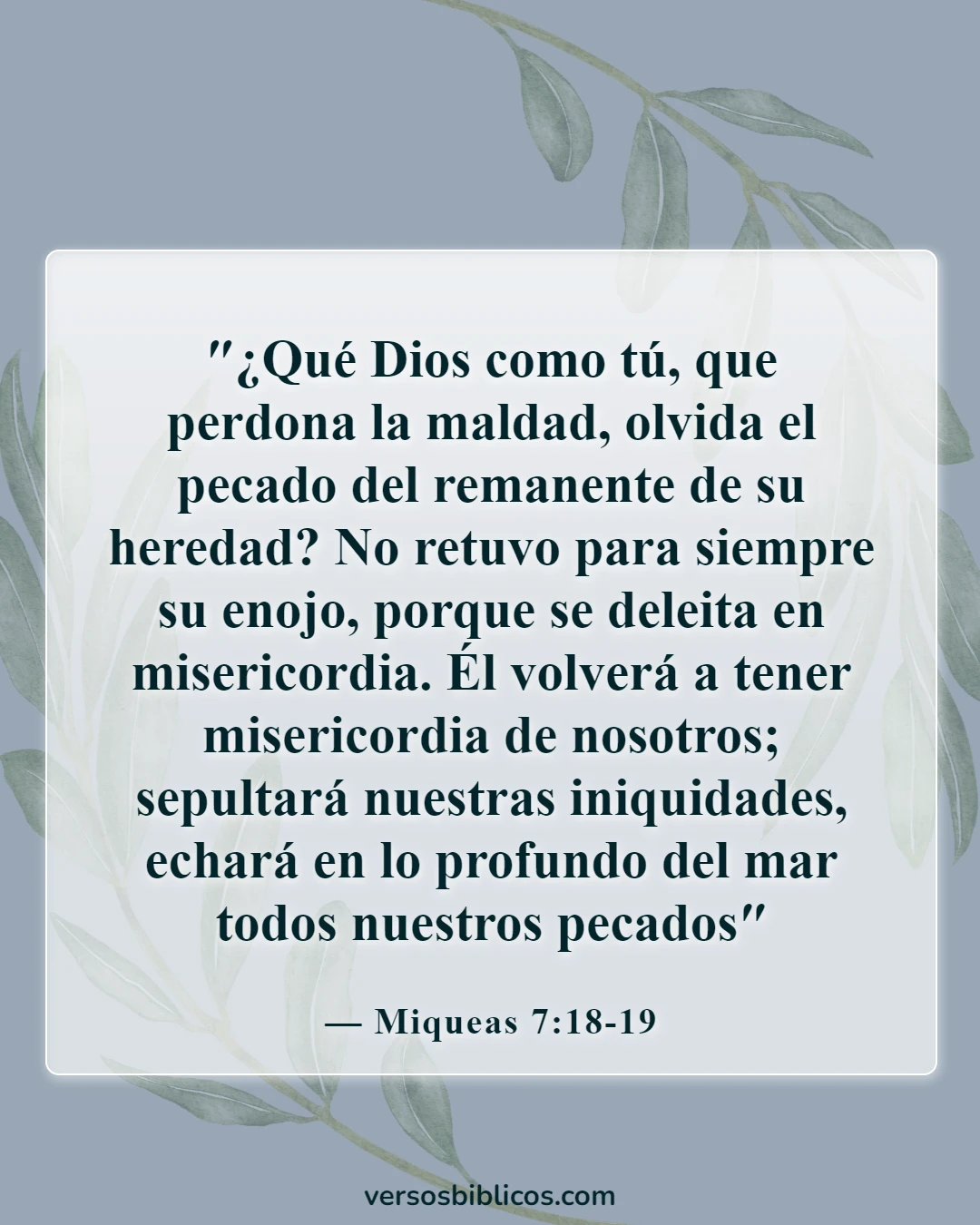 Versículos de la Biblia sobre el castigo (Miqueas 7:18-19)