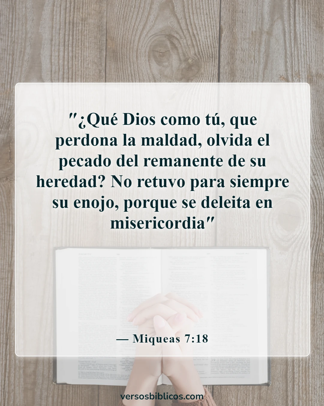 Versículos de la Biblia sobre la paz (Miqueas 7:18)