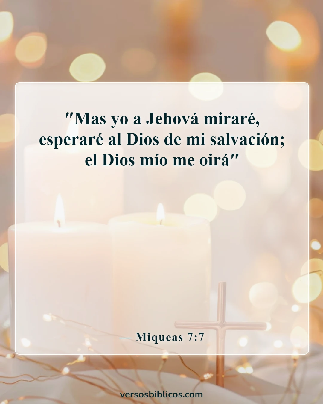 Versículos de la Biblia sobre esperar pacientemente (Miqueas 7:7)