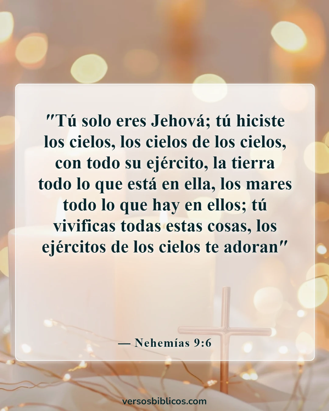 Versículos de la Biblia sobre el sol (Nehemías 9:6)