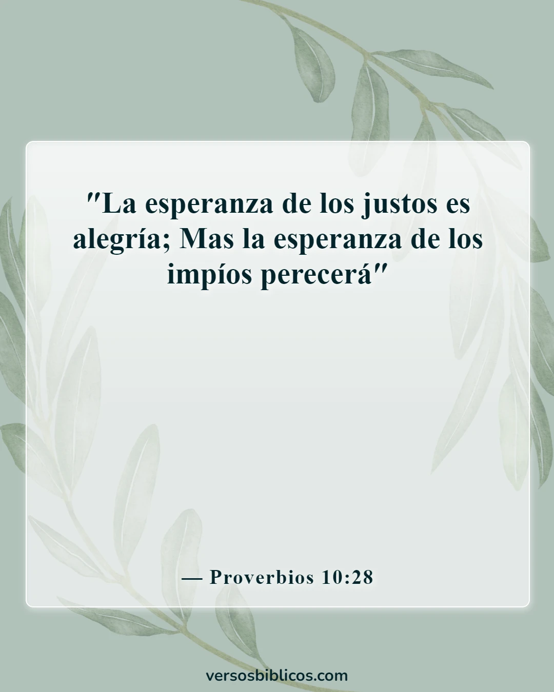 Versículos de la Biblia sobre mi gozo viene del Señor (Proverbios 10:28)
