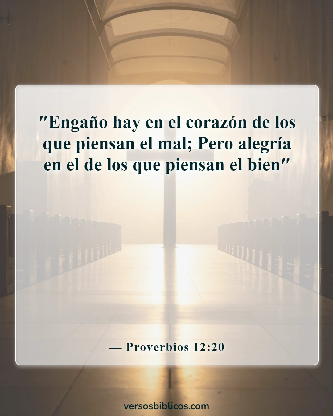 Versículos de la Biblia sobre las peleas (Proverbios 12:20)