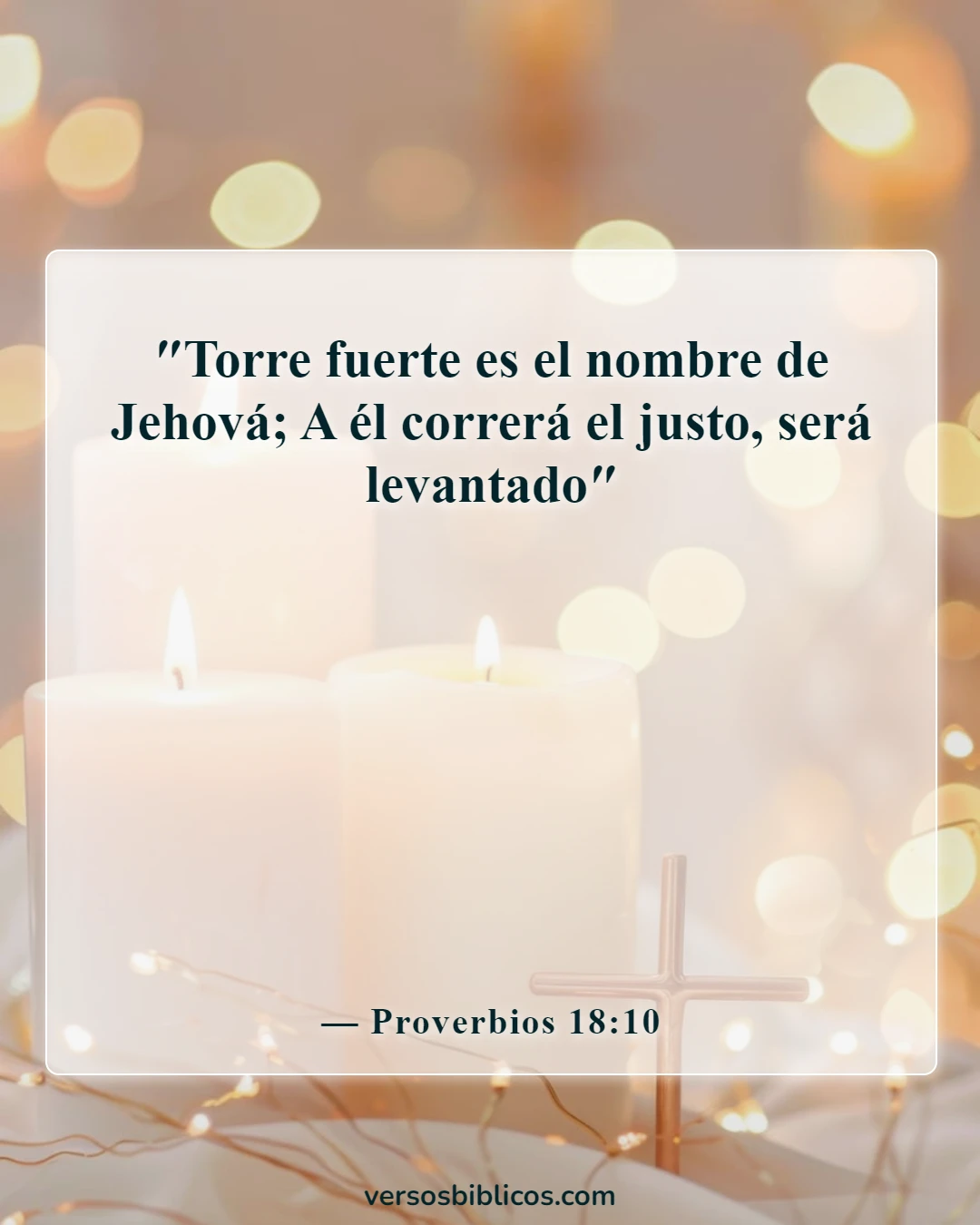 Versículos de la Biblia sobre el ejército de Dios (Proverbios 18:10)