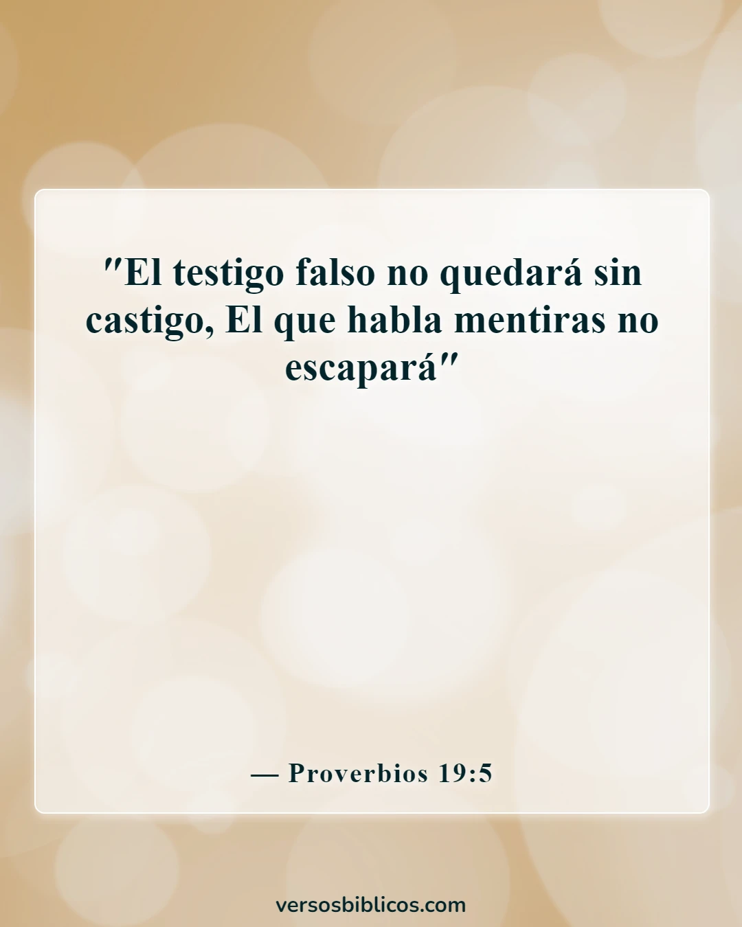 Versículos de la Biblia sobre acusar a otros (Proverbios 19:5)