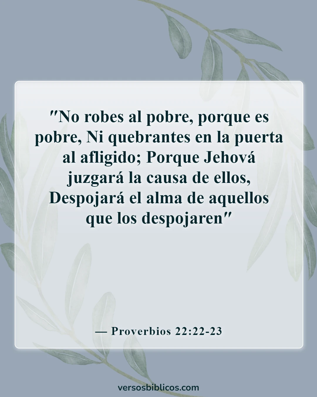 Versículos de la Biblia sobre pedir dinero prestado con intereses (Proverbios 22:22-23)