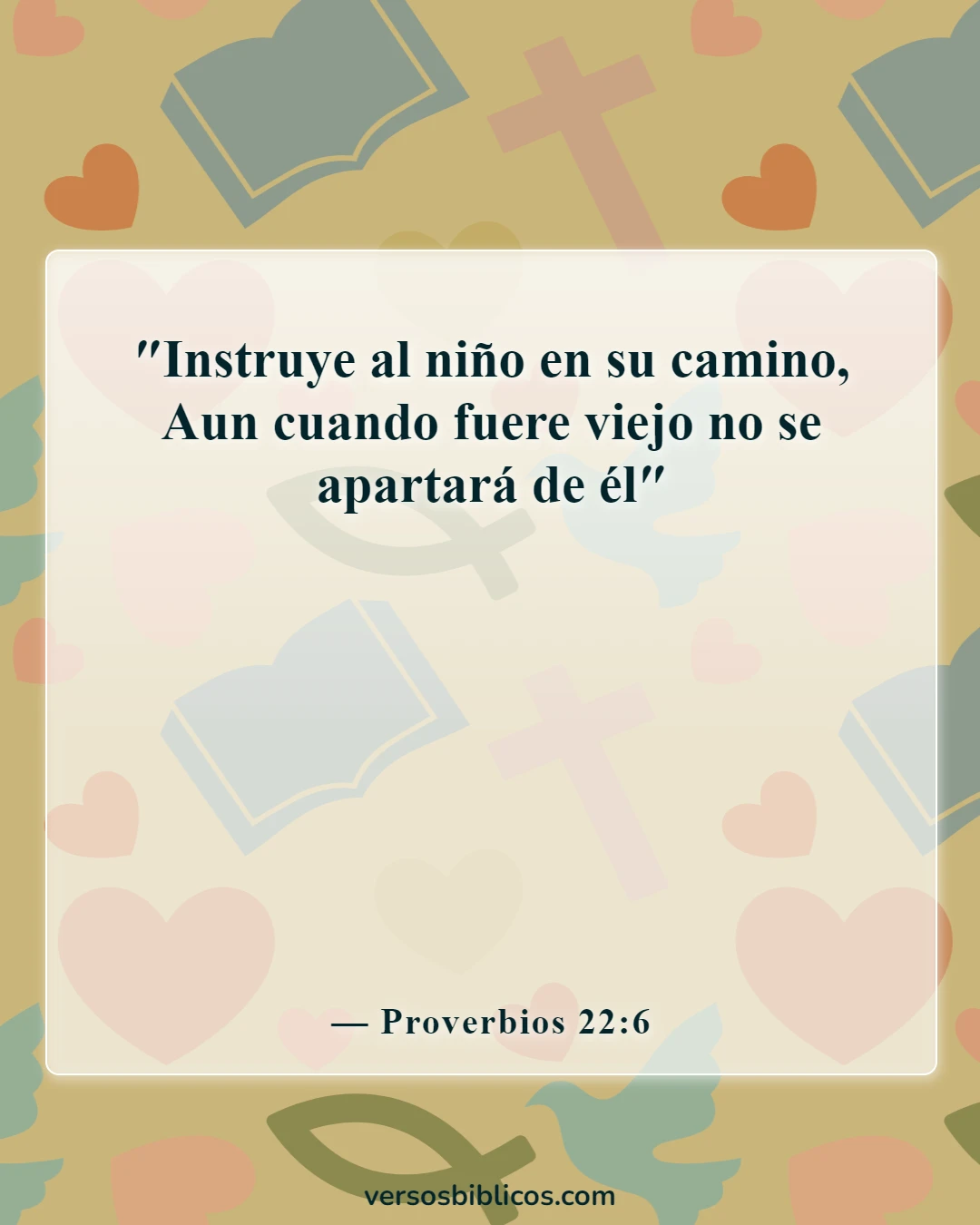 Versículos de la Biblia sobre la enseñanza a los niños (Proverbios 22:6)