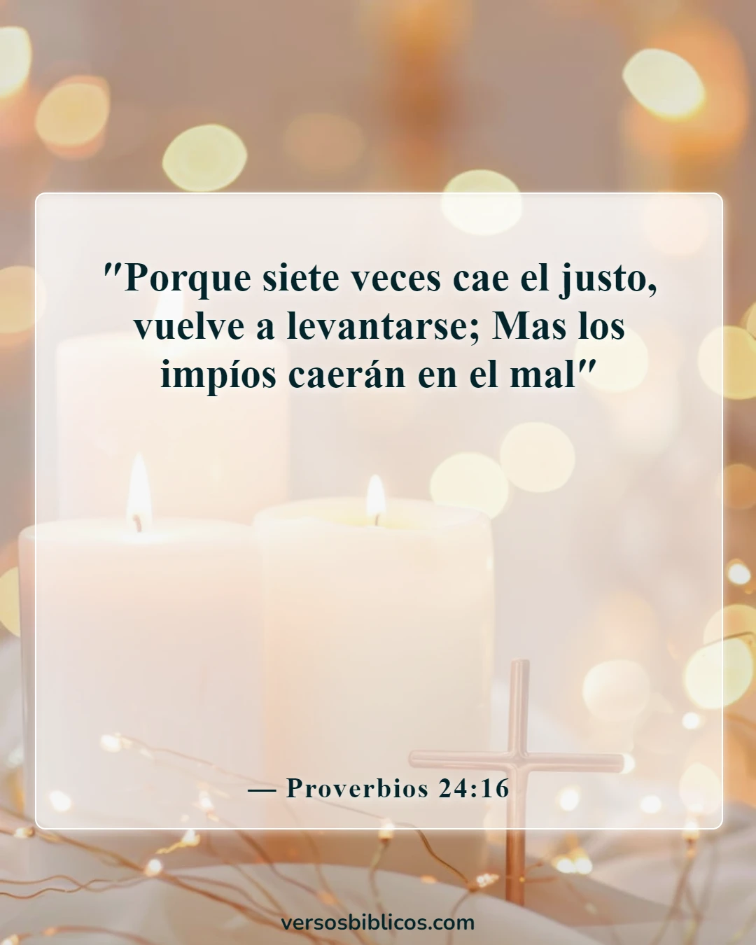 Versículos de la Biblia sobre la determinación (Proverbios 24:16)