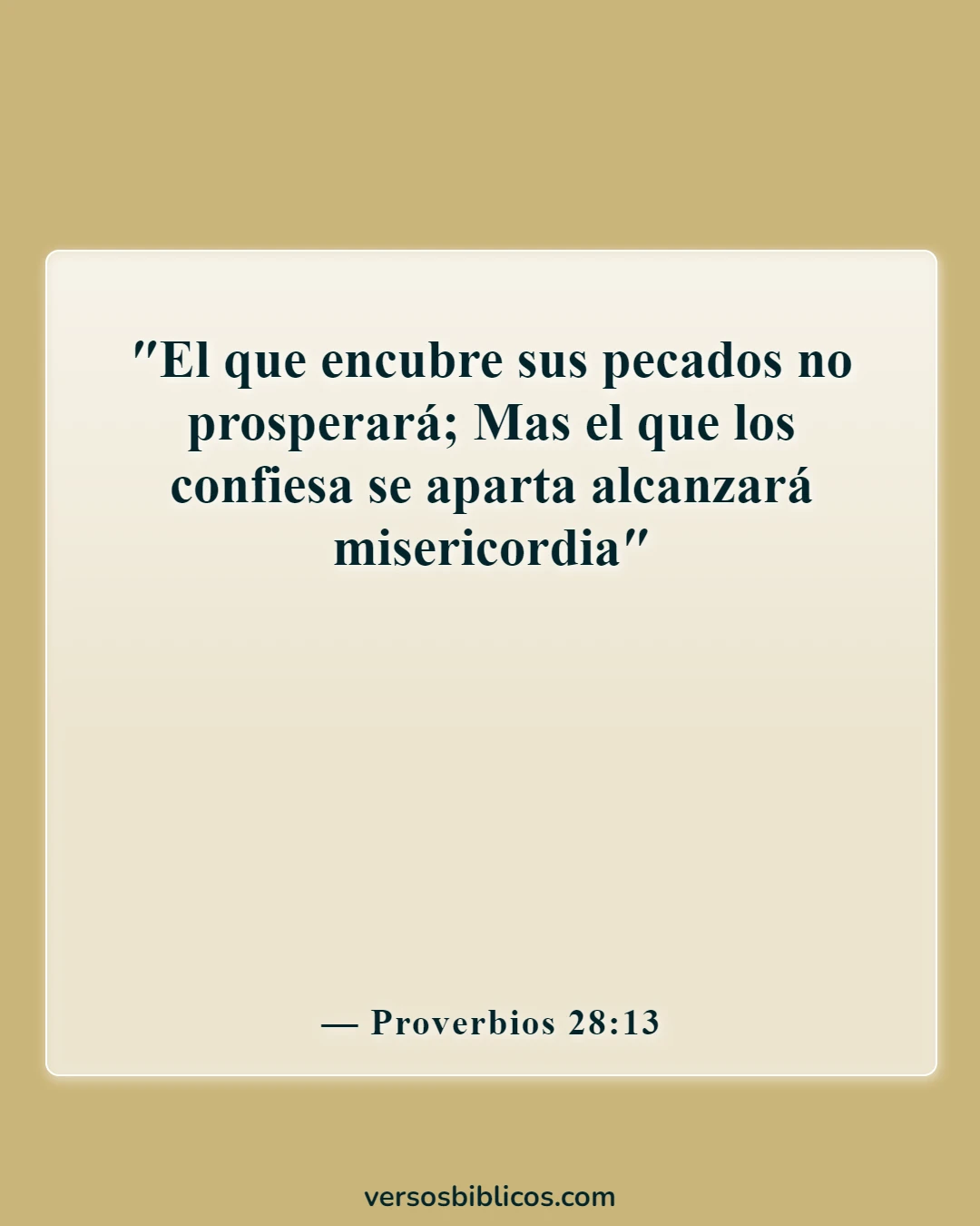 Versículos de la Biblia sobre Masterbation (Proverbios 28:13)