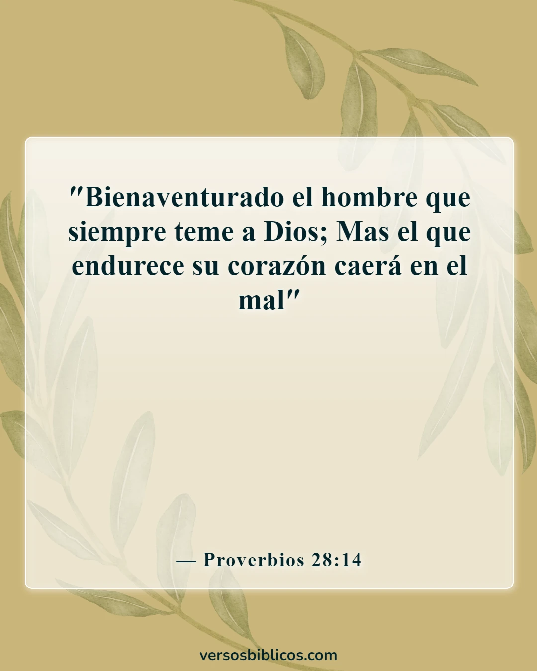 Versículos de la Biblia sobre admitir errores (Proverbios 28:14)