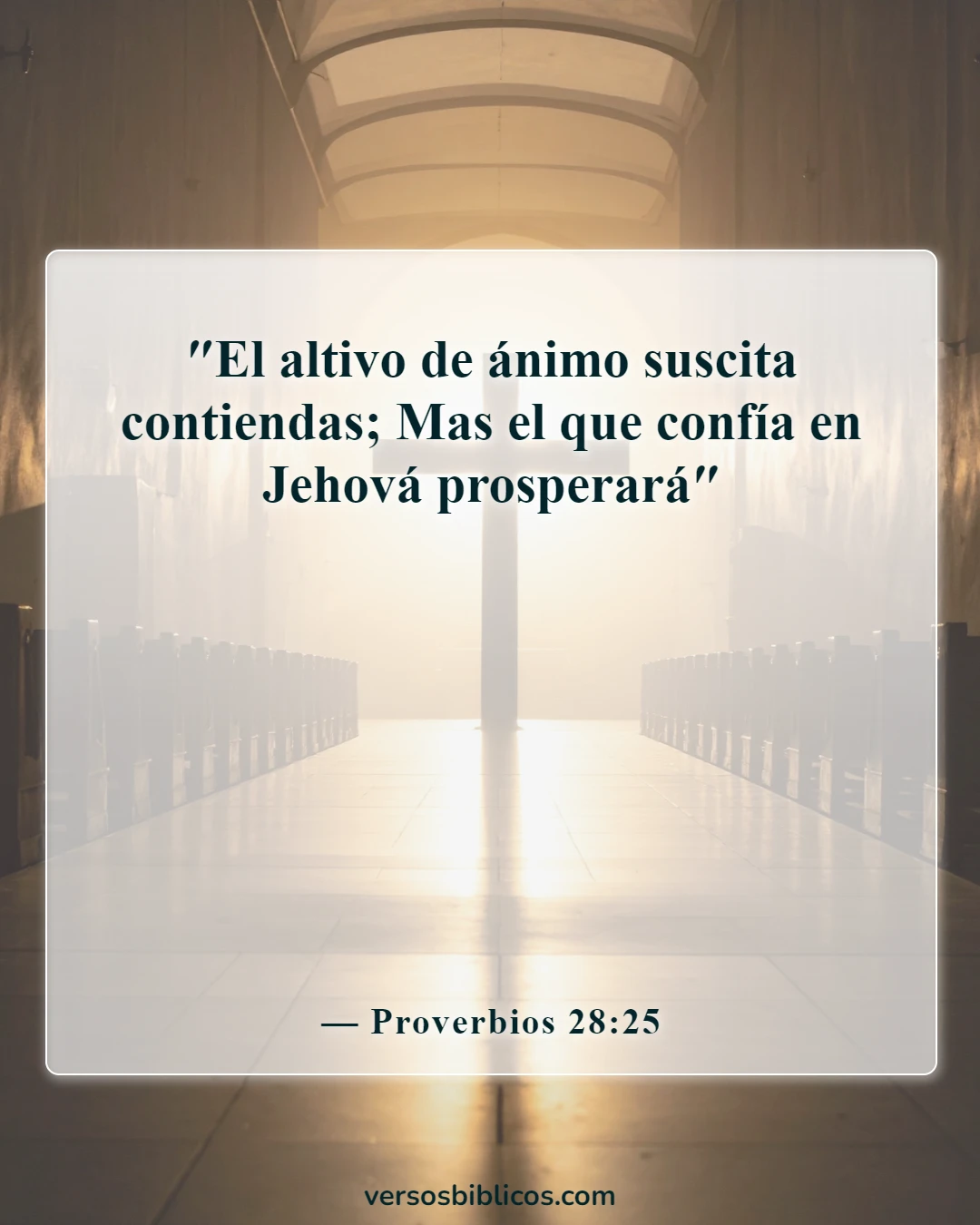 Versículos de la Biblia sobre la persona egoísta (Proverbios 28:25)