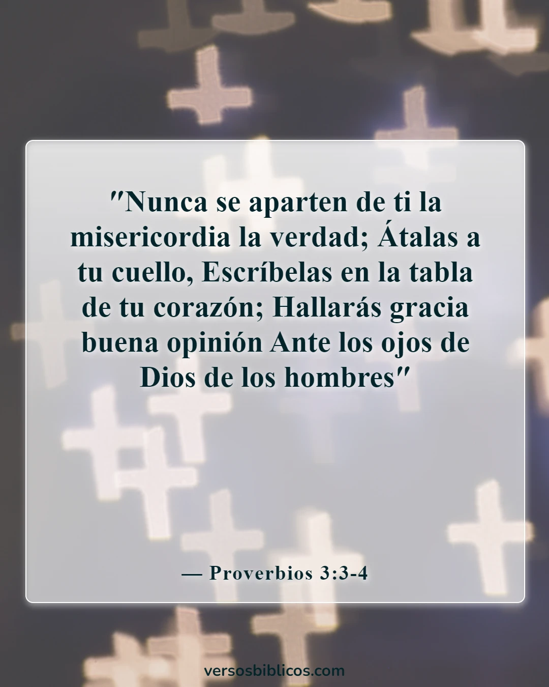 Versículos de la Biblia sobre problemas matrimoniales (Proverbios 3:3-4)