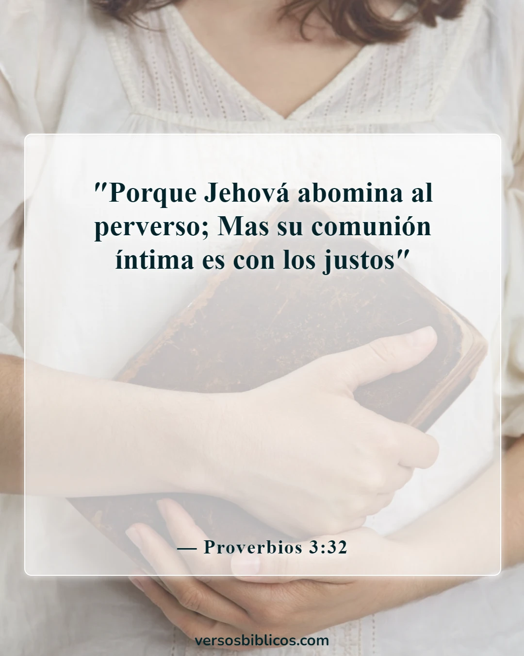 Versículos de la Biblia sobre apreciar a un amigo y el agradecimiento por los amigos (Proverbios 3:32)