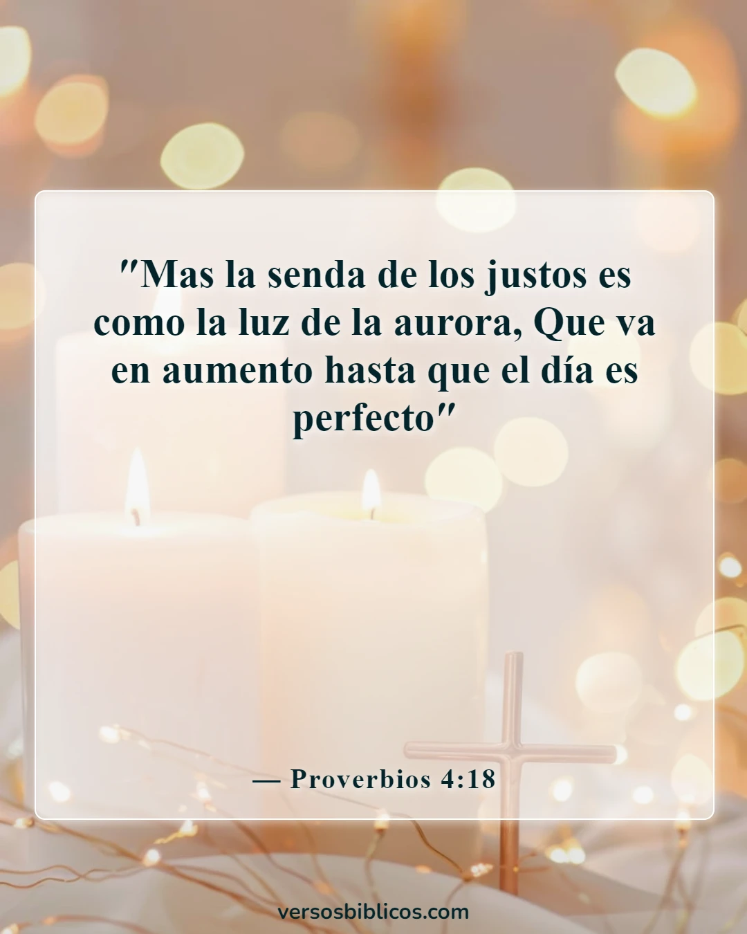 Versículos de la Biblia sobre despertar (Proverbios 4:18)