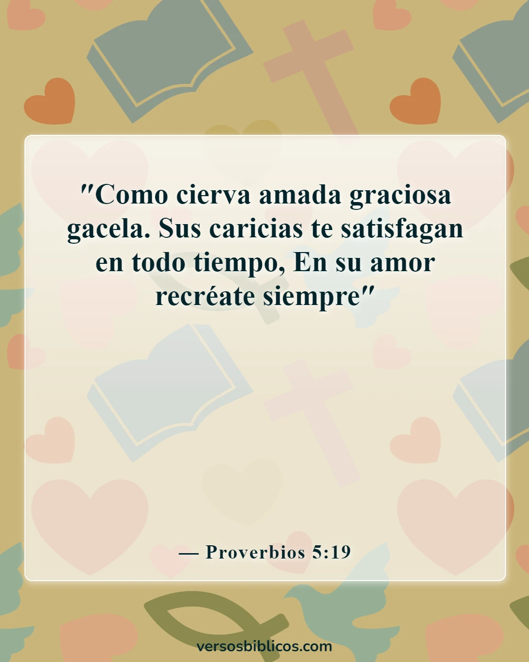 Versículos de la Biblia sobre marido y mujer (Proverbios 5:19)