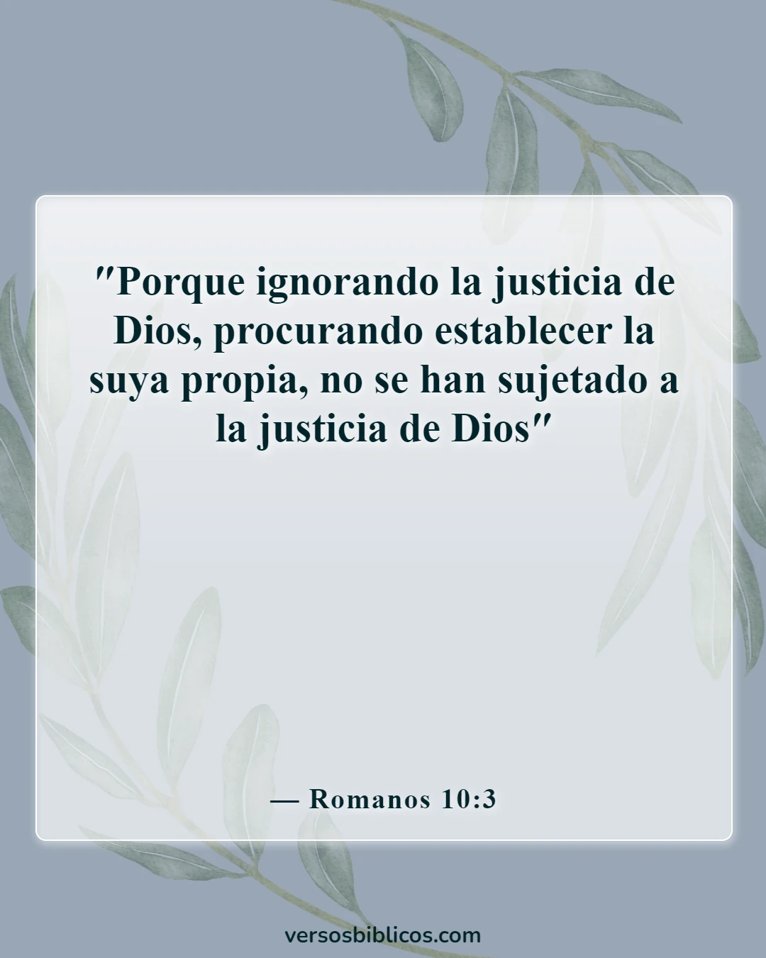 Versículos de la Biblia sobre el conocimiento humano (Romanos 10:3)