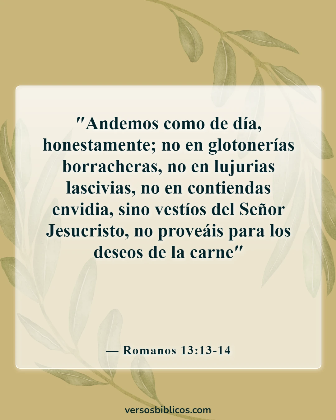 Versículos de la Biblia sobre el hombre y la mujer durmiendo juntos (Romanos 13:13-14)