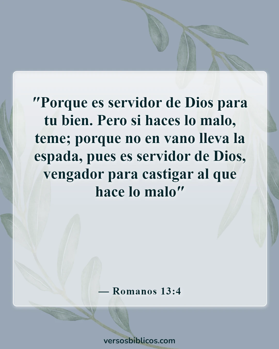 Versículos de la Biblia sobre los líderes de las naciones (Romanos 13:4)