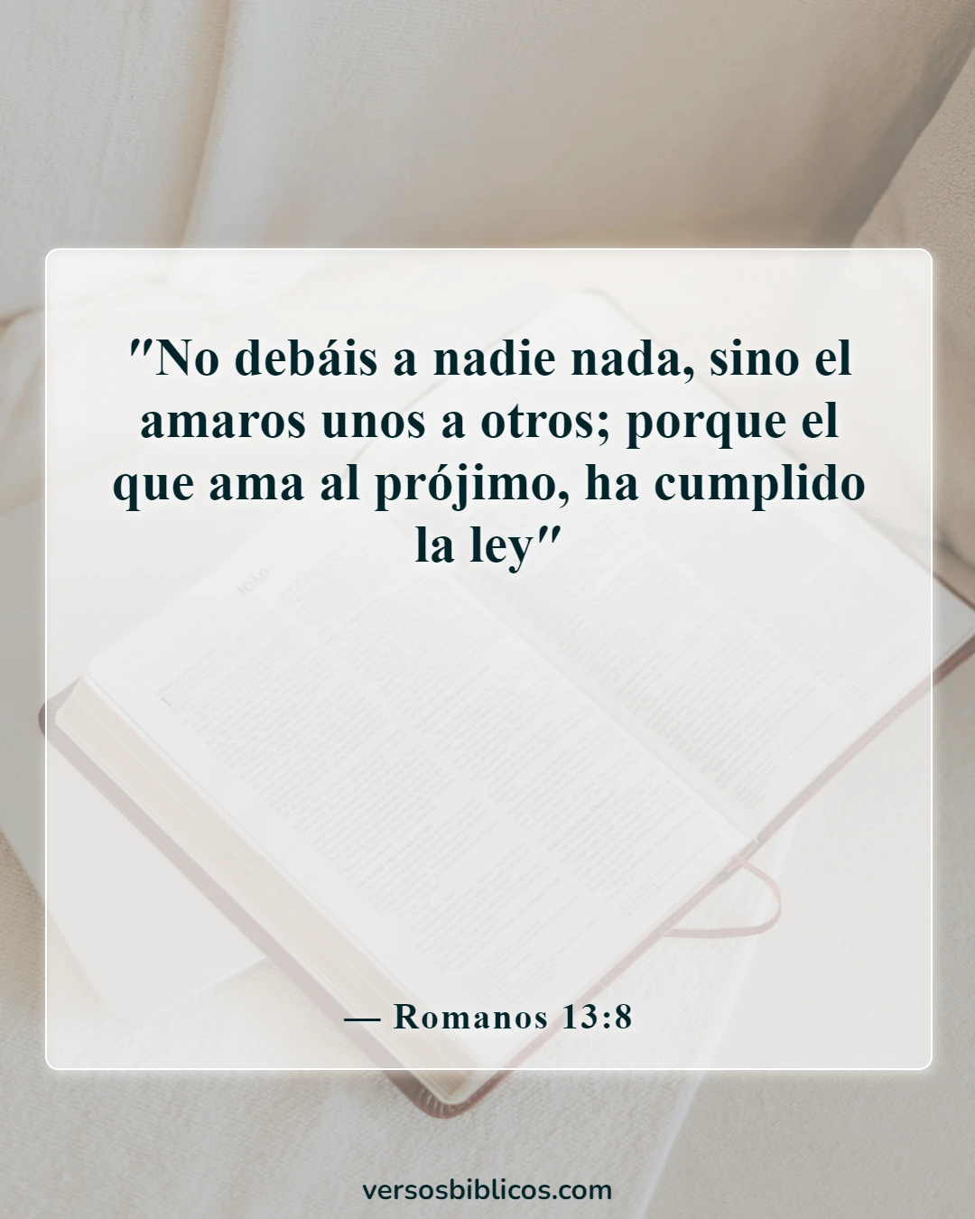 Versículos de la Biblia sobre el dinero (Romanos 13:8)