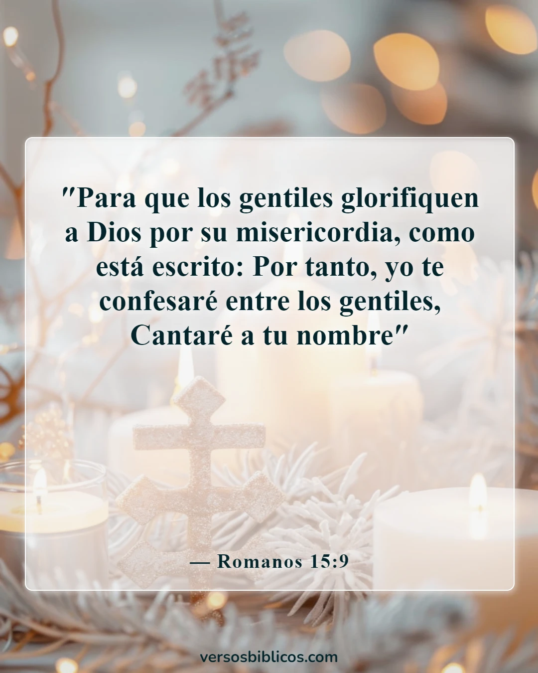 Versículos de la Biblia sobre el canto (Romanos 15:9)