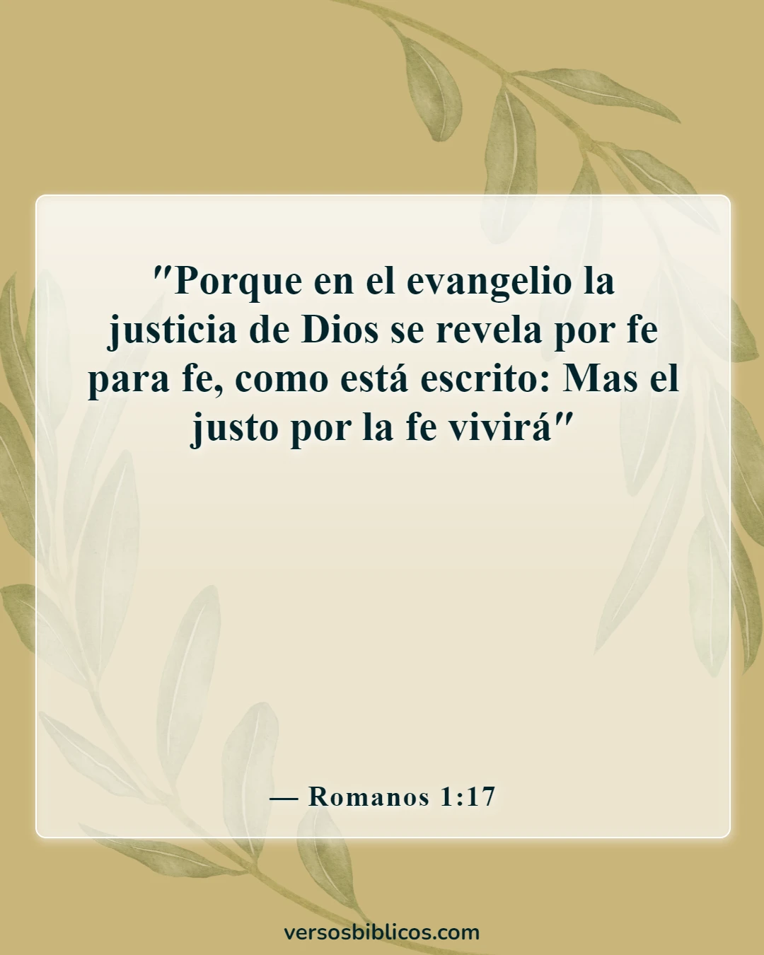Versículos de la Biblia sobre la fe (Romanos 1:17)