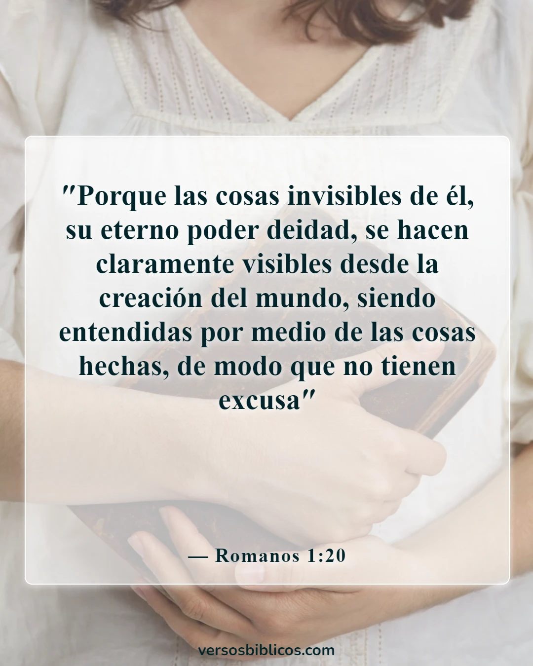 Versículos de la Biblia sobre milagros poderosos (Romanos 1:20)