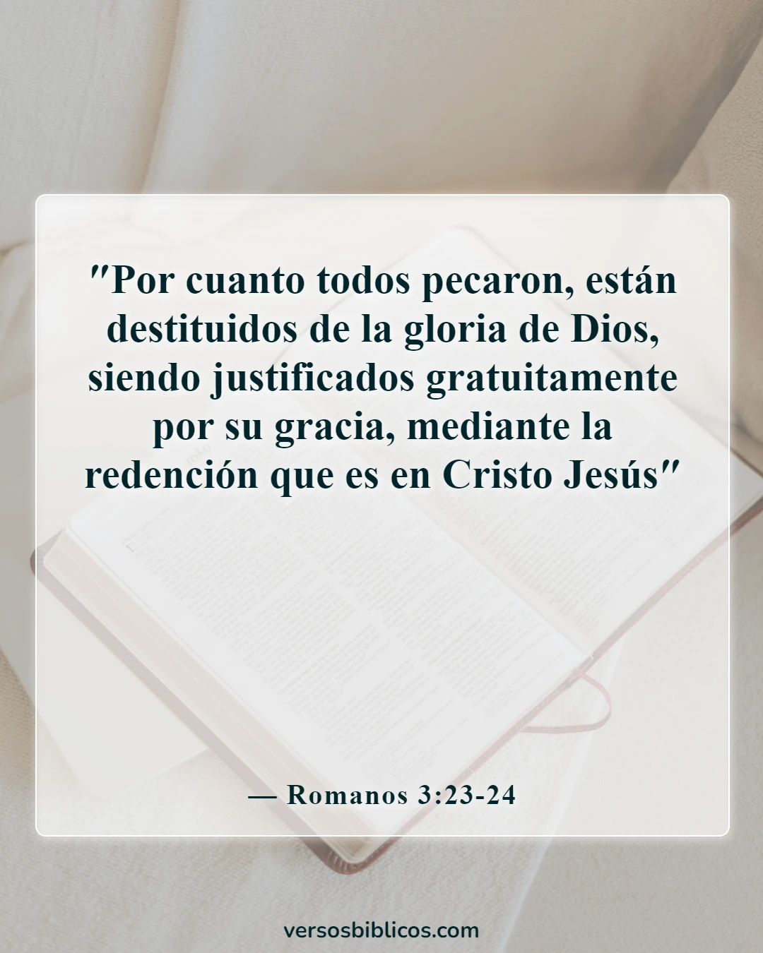 Versículos de la Biblia sobre la venganza (Romanos 3:23-24)