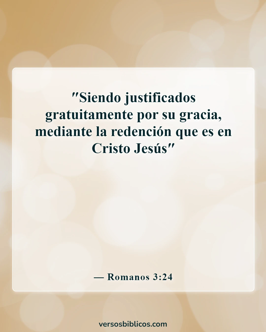 Versículos de la Biblia sobre la adopción en la familia de Dios (Romanos 3:24)