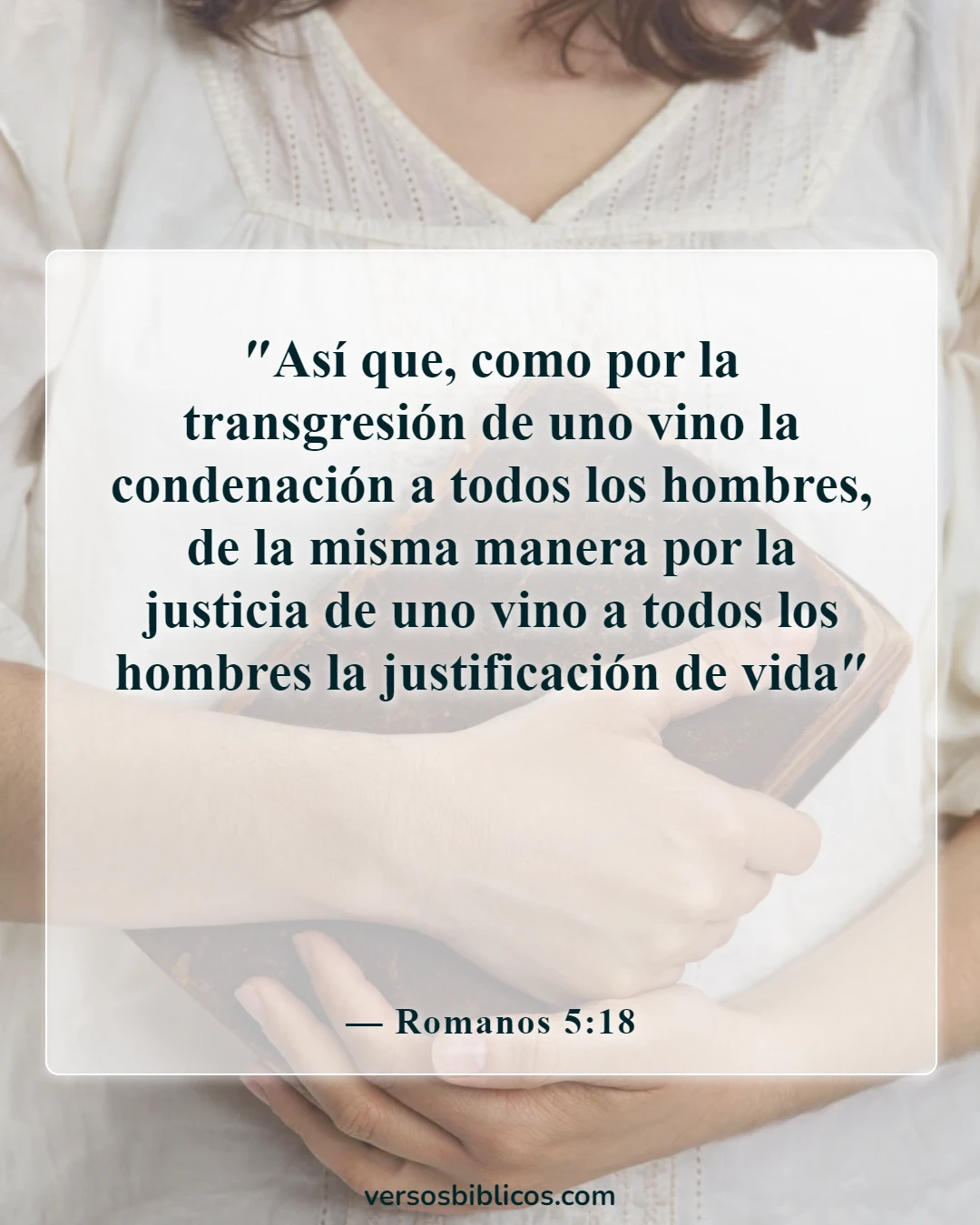 Versículos de la Biblia sobre la salvación solo a través de Cristo (Romanos 5:18)
