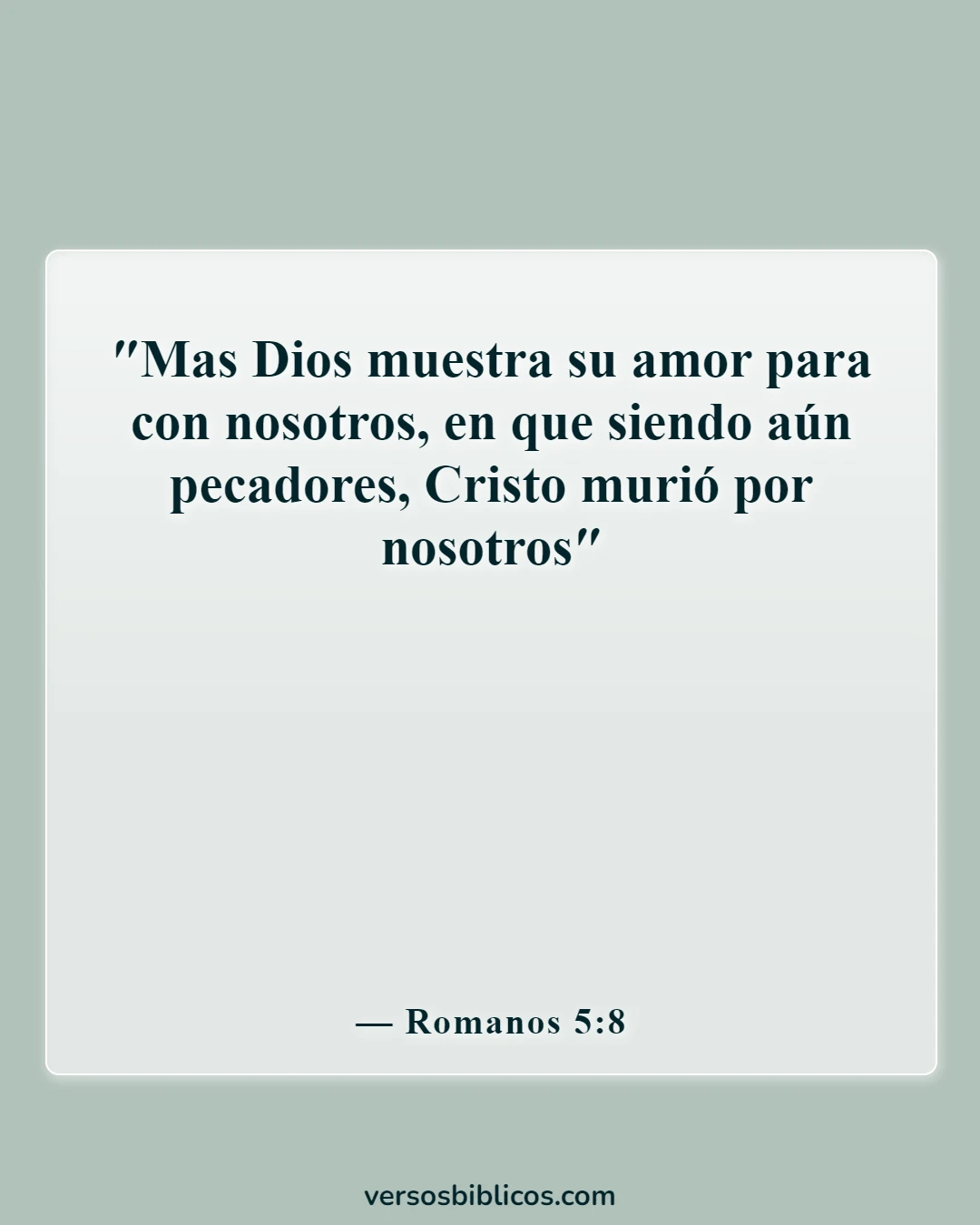 Versículos de la Biblia sobre sentirse inútil (Romanos 5:8)