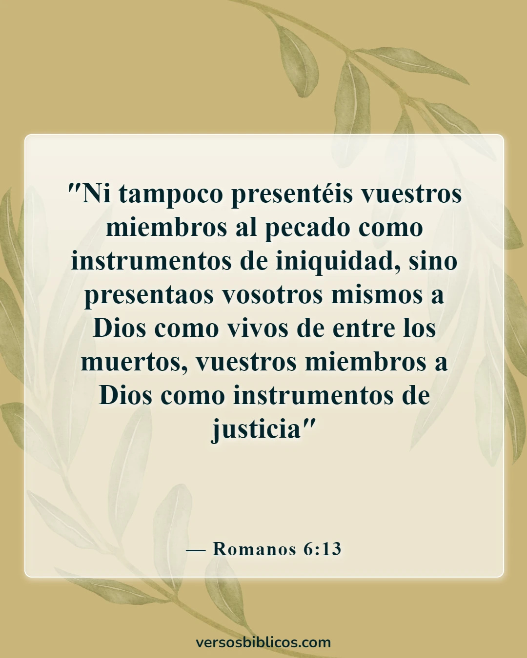 Versículos de la Biblia sobre las dedicatorias (Romanos 6:13)