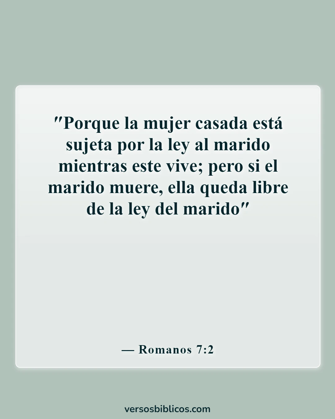 Versículos de la Biblia sobre la mujer adúltera (Romanos 7:2)