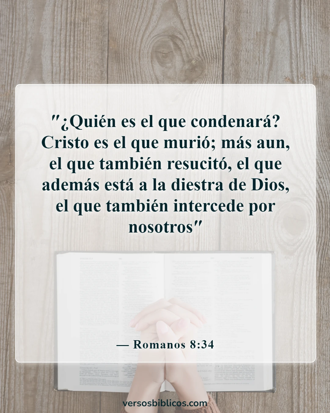 Versículos de la Biblia sobre Jesús crucificado (Romanos 8:34)