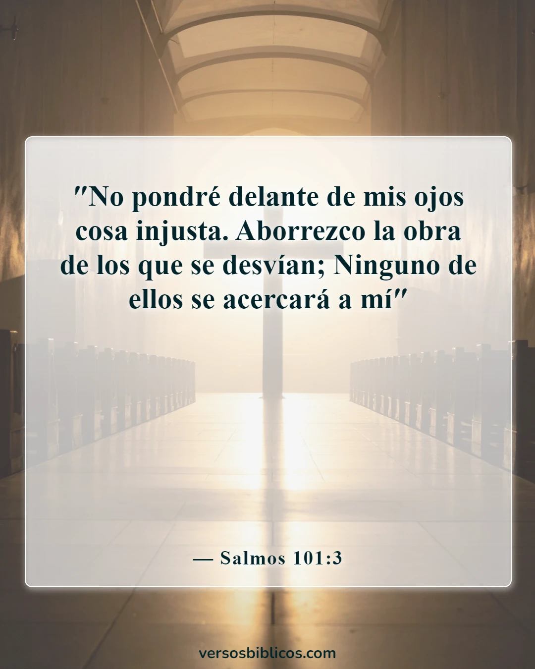 Versículos de la Biblia sobre cómo cuidar tus ojos y oídos (Salmos 101:3)