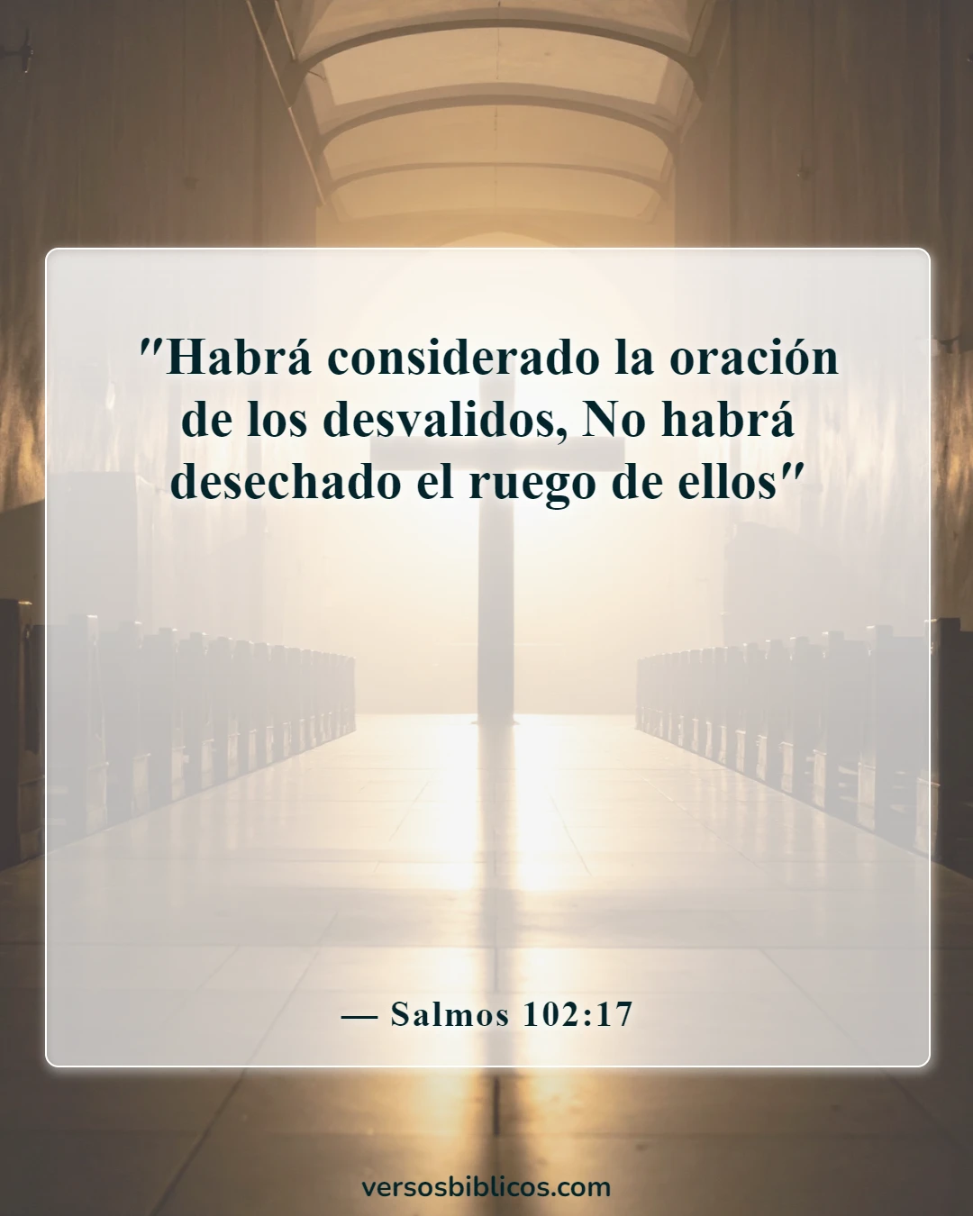 Versículos de la Biblia sobre el avivamiento y el despertar espiritual (Salmos 102:17)