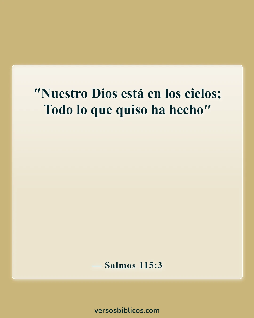Versículos de la Biblia sobre la soberanía de Dios (Salmos 115:3)