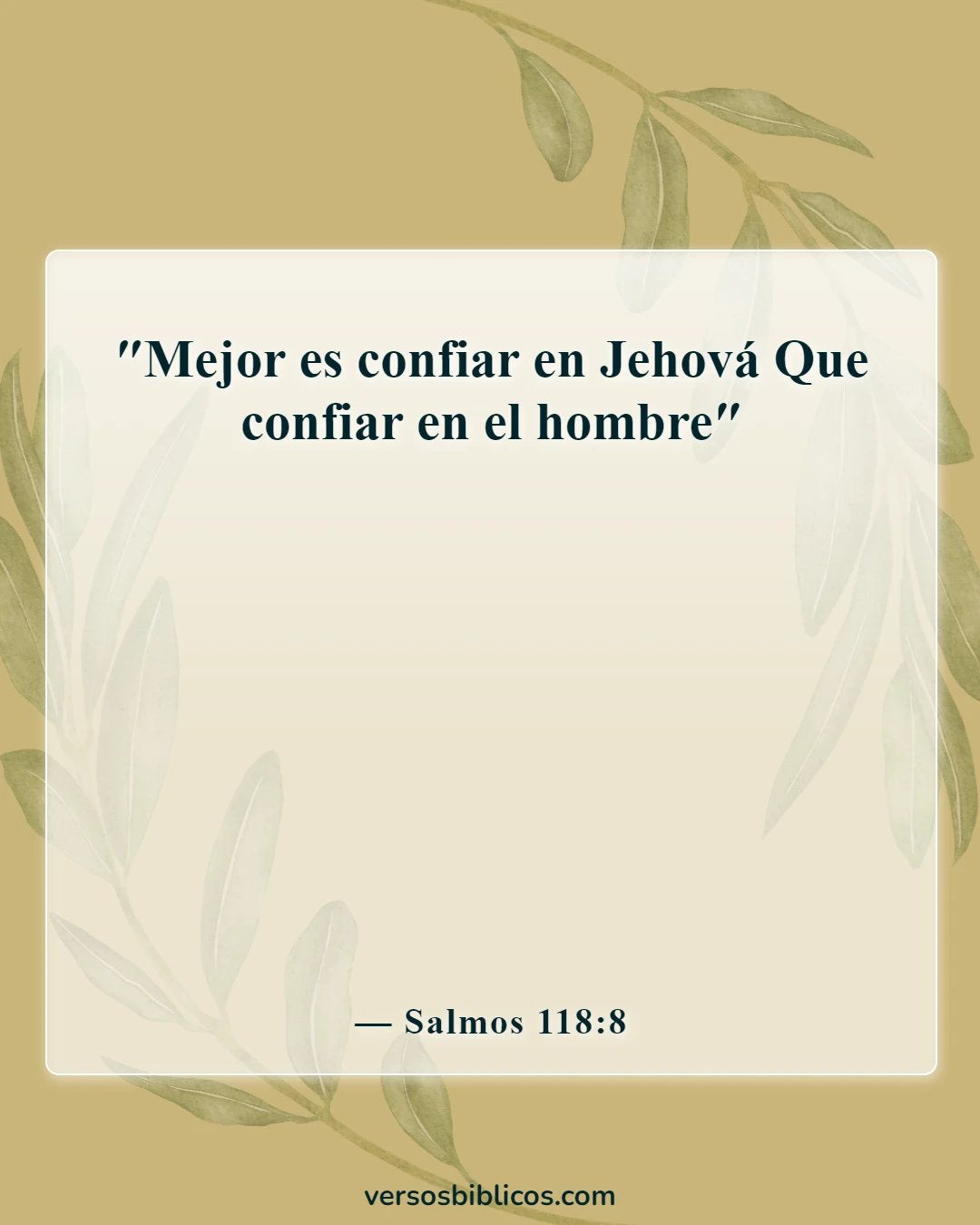 Versículos de la Biblia sobre el cínico (Salmos 118:8)